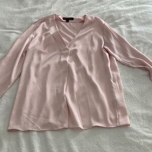Banana Republic Light Pink V-Neck Blouse